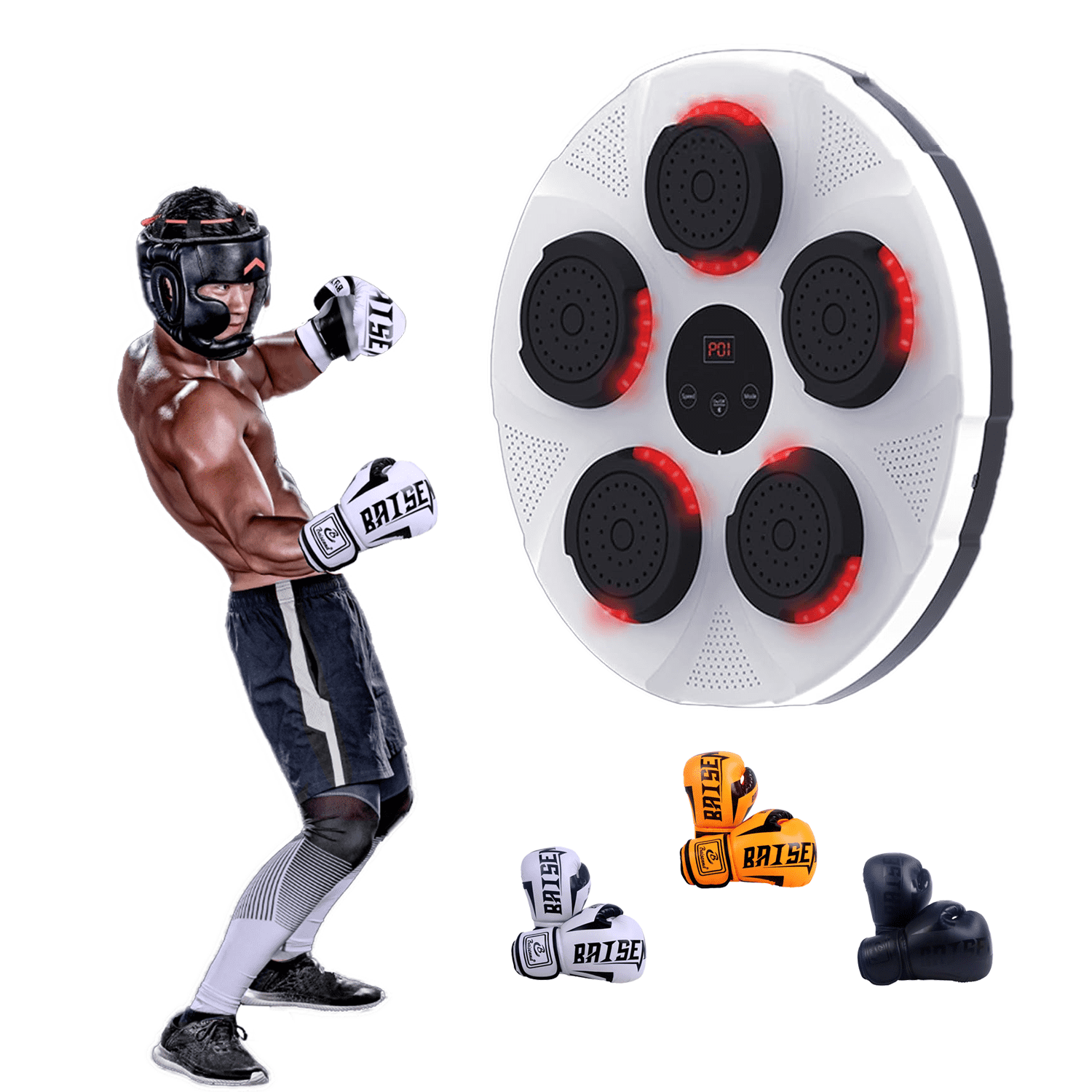 White OnePunch™ Music Boxing Machine V1 - OnePunch™