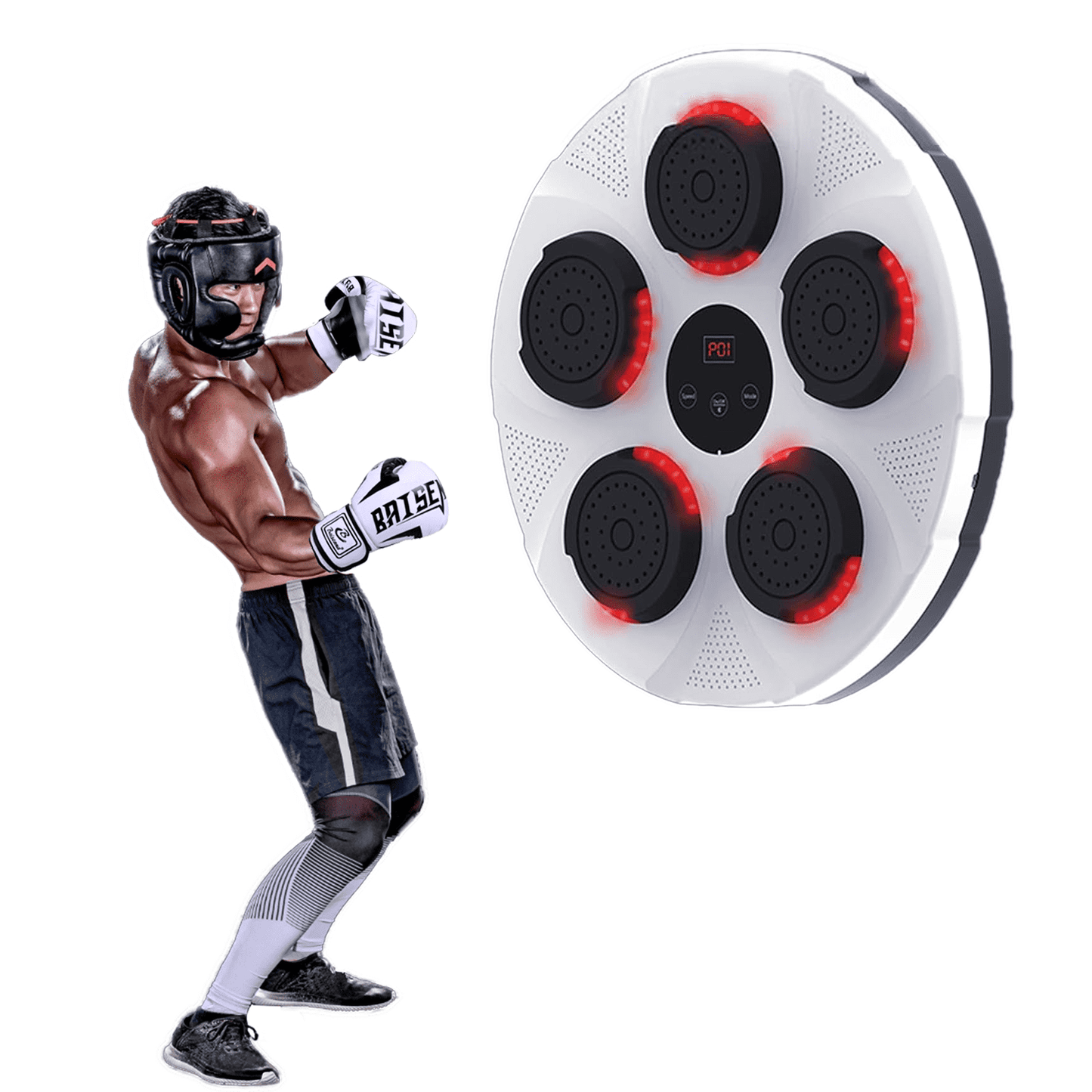White OnePunch™ Music Boxing Machine V1 - OnePunch™